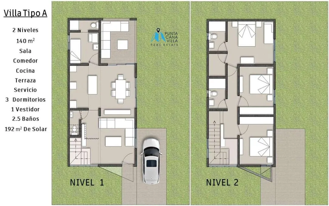 Veron, Villa De Tres Habitaciones En Venta En Bavaro, Punta Cana