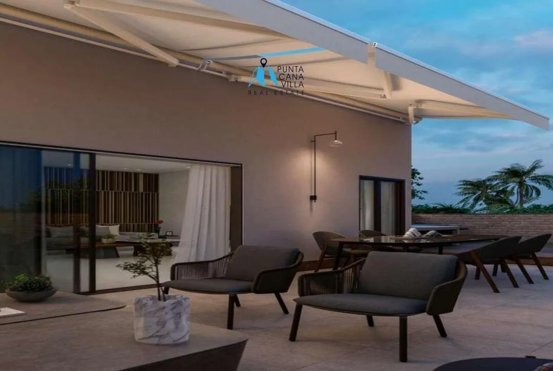ozy Two Bedroom Penthouse For Sale In Cuidad Las Canas, Cap Cana With Terrace And Jacuzzi ()
