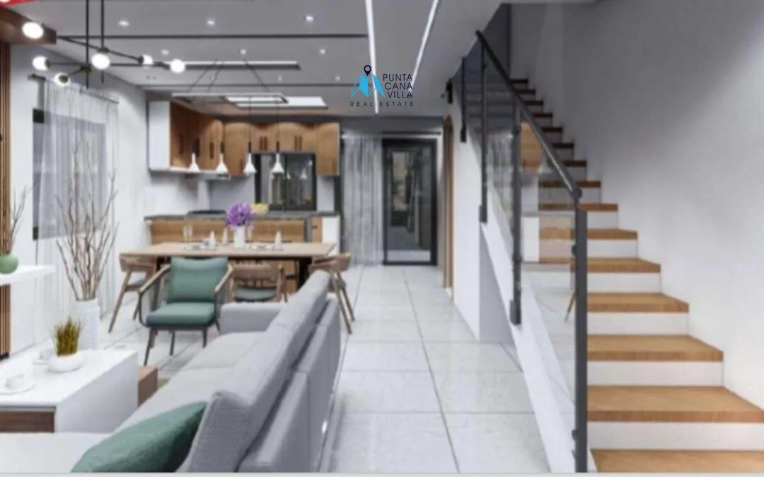 Lake Life: Bávaro, casa duplex de tres habitaciones en venta en Punta Cana