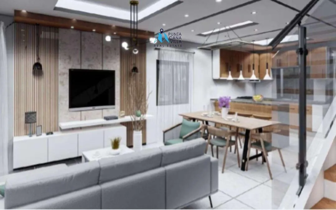 Lake Life: Bávaro, casa duplex de tres habitaciones en venta en Punta Cana
