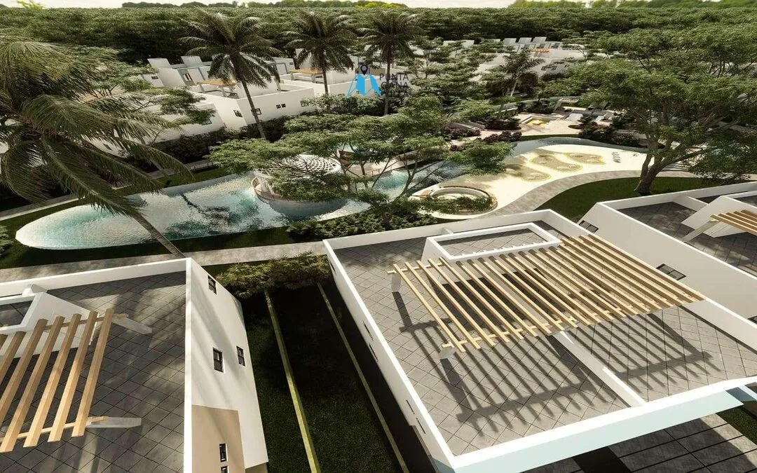 Lake Life: Bávaro, casa duplex de tres habitaciones en venta en Punta Cana