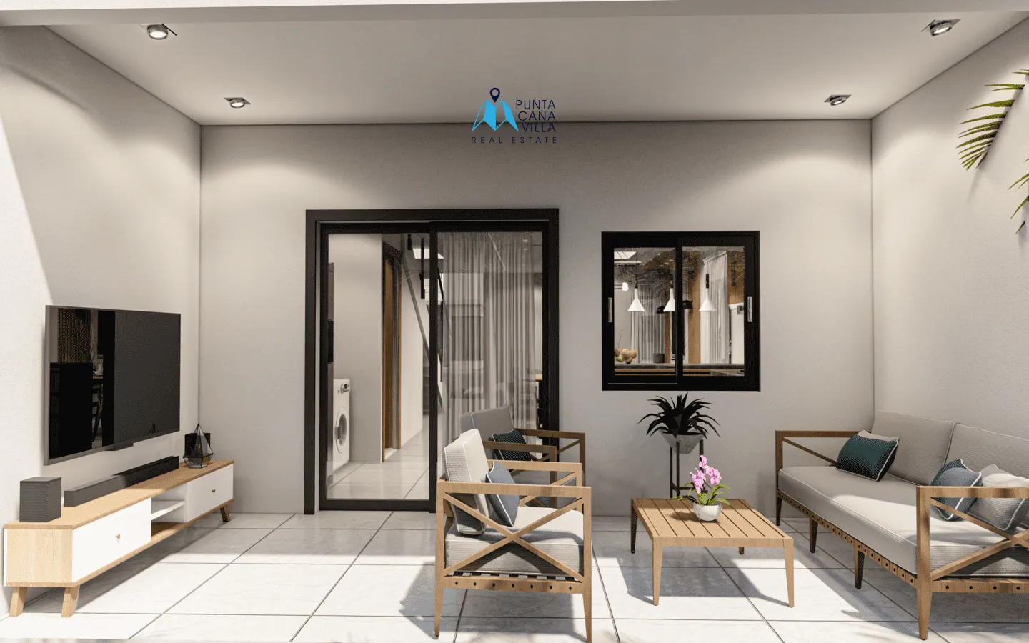 Green Life Lakes: Bávaro, casa duplex de dos habitaciones en venta en Punta Cana