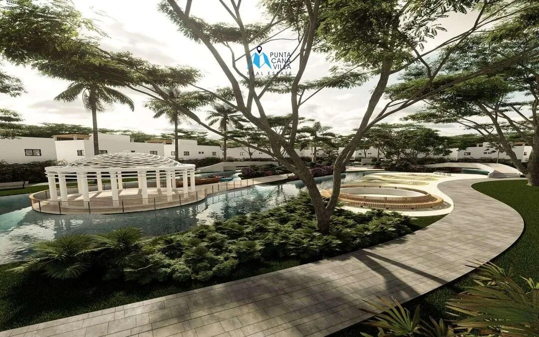 Green Life Lakes: Bávaro, casa duplex de dos habitaciones en venta en Punta Cana