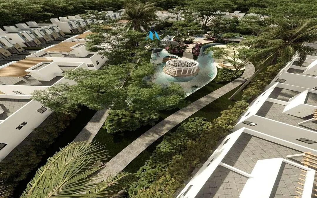 Green Life Lakes: Bávaro, casa duplex de dos habitaciones en venta en Punta Cana