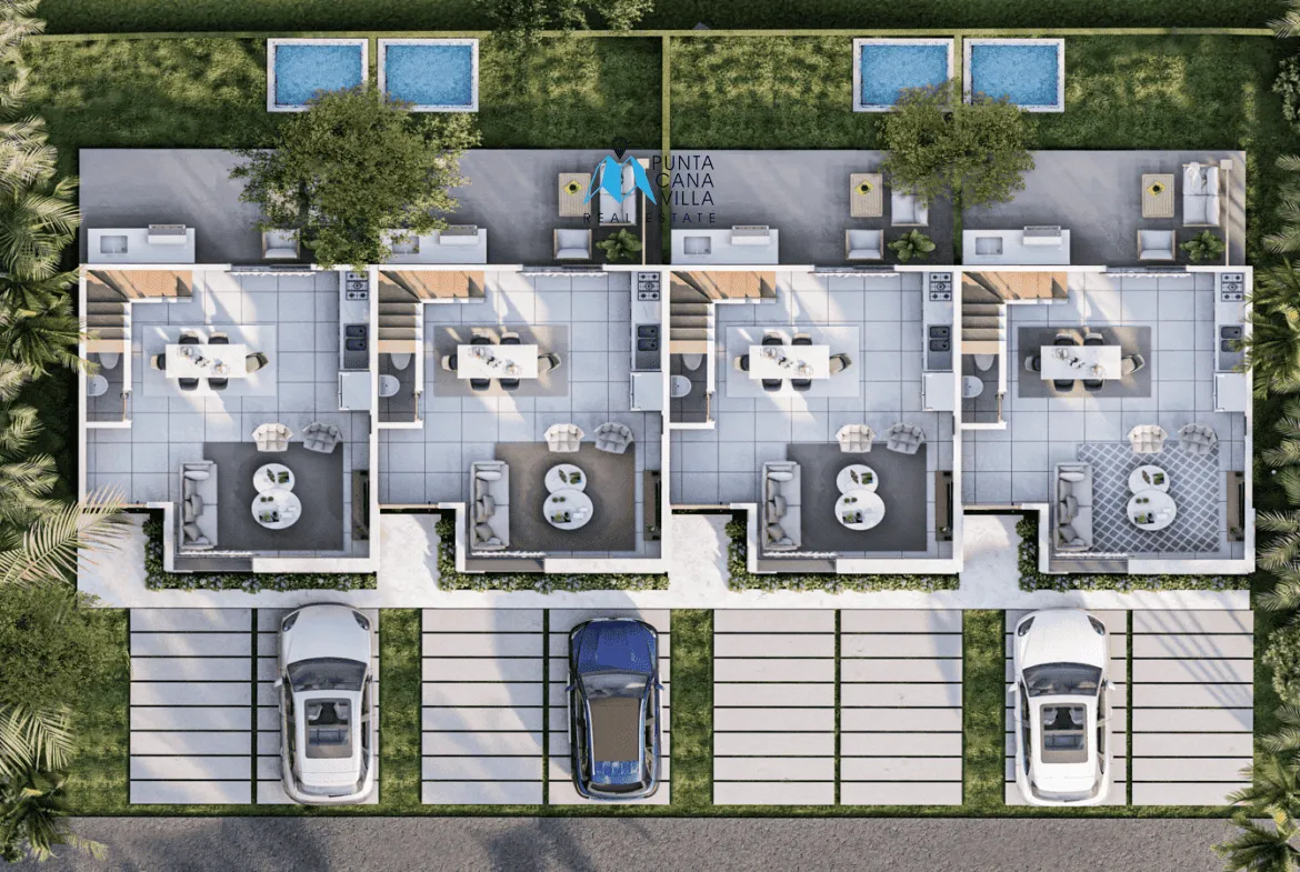 Bavaro, Two Bedroom Townhouse For Sale In Punta Cana, Lake Life Punta Cana ()