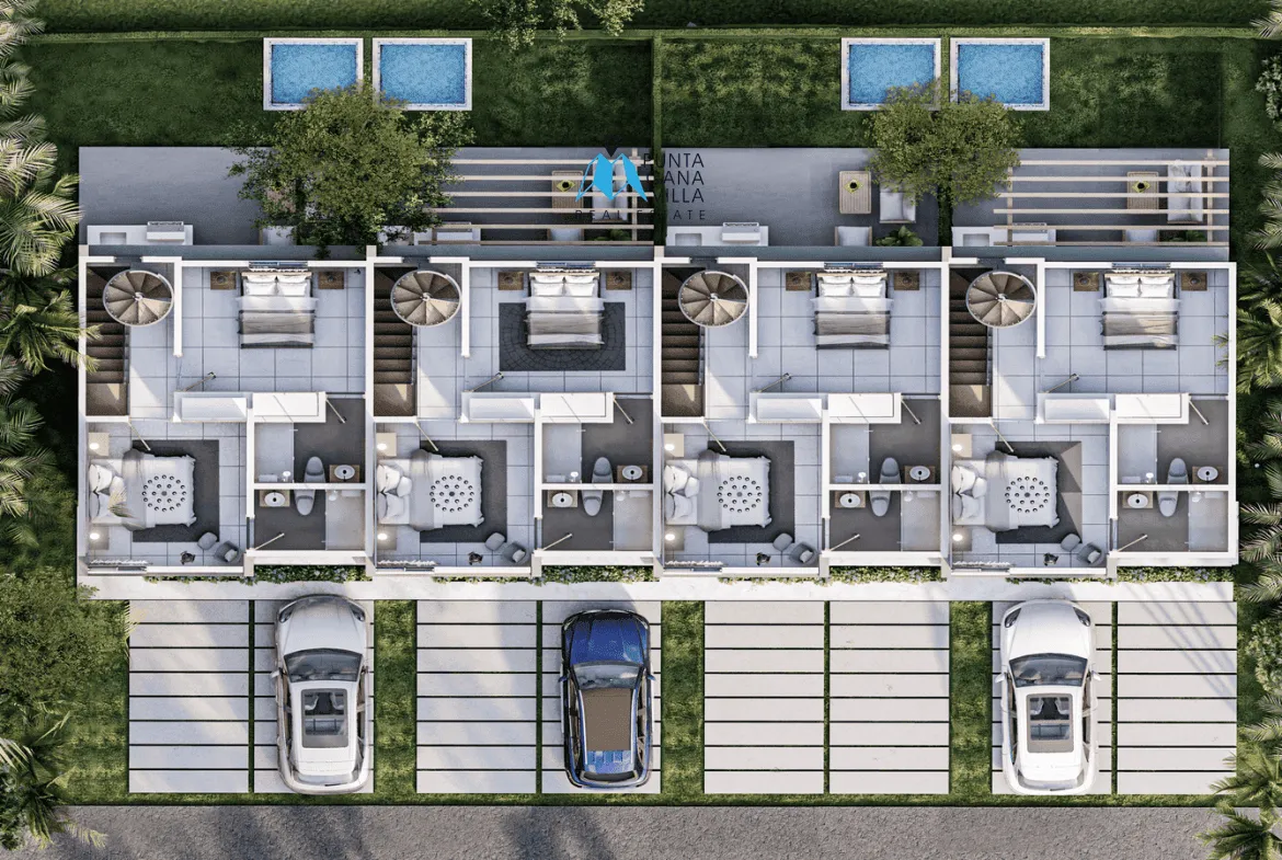 Bavaro, Two Bedroom Townhouse For Sale In Punta Cana, Lake Life Punta Cana ()