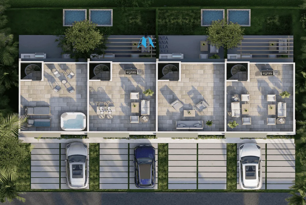 Bavaro, Two Bedroom Townhouse For Sale In Punta Cana, Lake Life Punta Cana ()