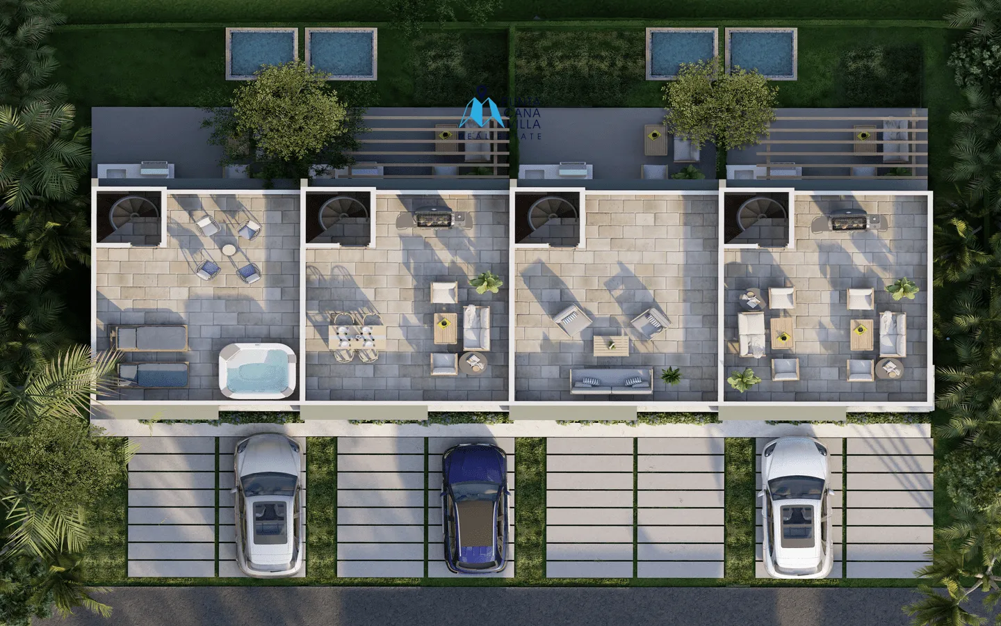 Green Life Lakes: Bávaro, casa duplex de dos habitaciones en venta en Punta Cana
