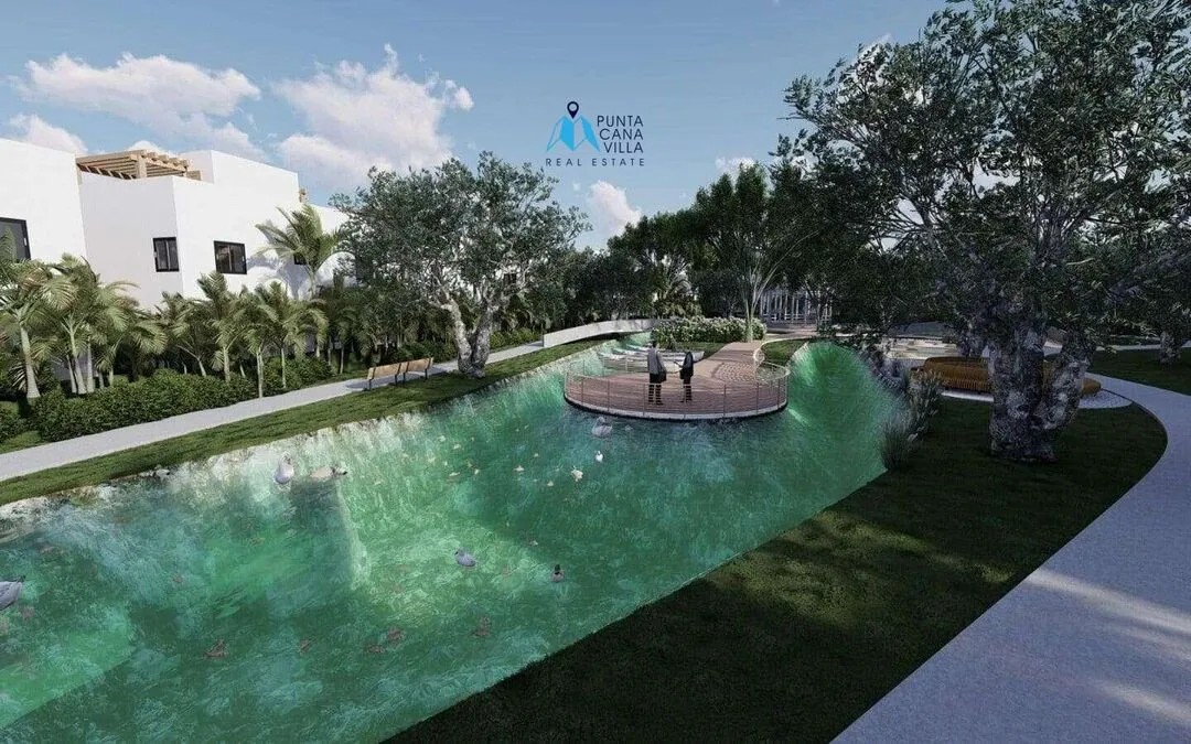 Green Life Lakes: Bávaro, casa duplex de dos habitaciones en venta en Punta Cana