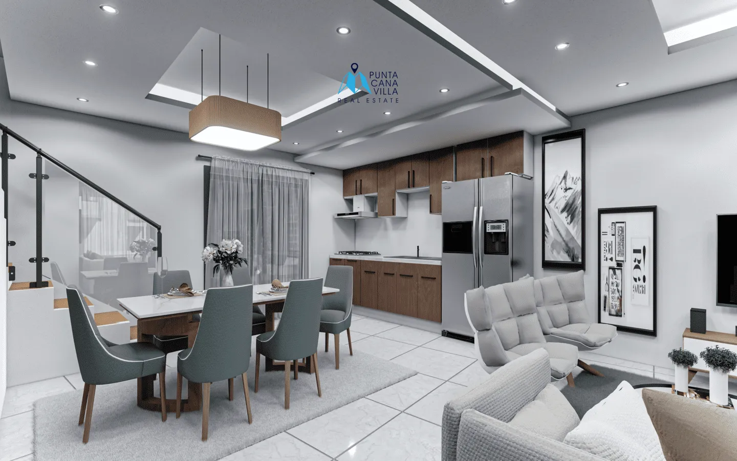 Green Life Lakes: Bávaro, casa duplex de dos habitaciones en venta en Punta Cana