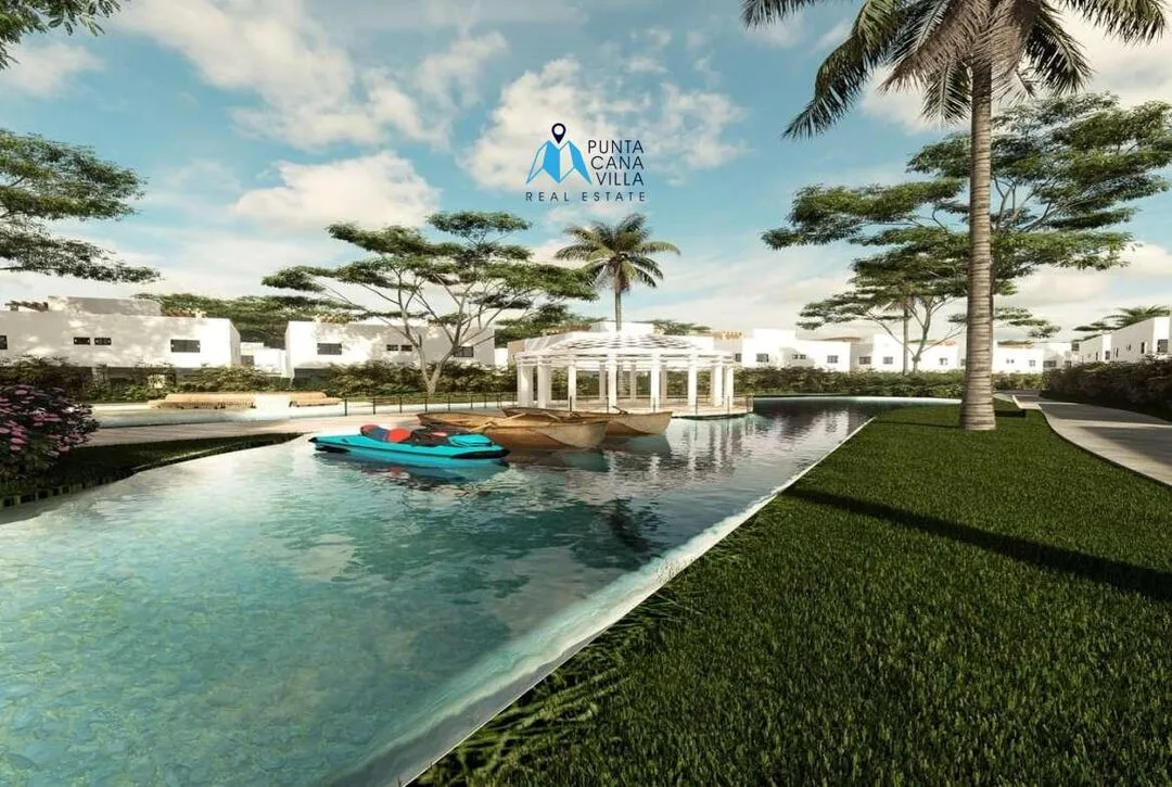 Bavaro, Two Bedroom Townhouse For Sale In Punta Cana, Lake Life Punta Cana ()