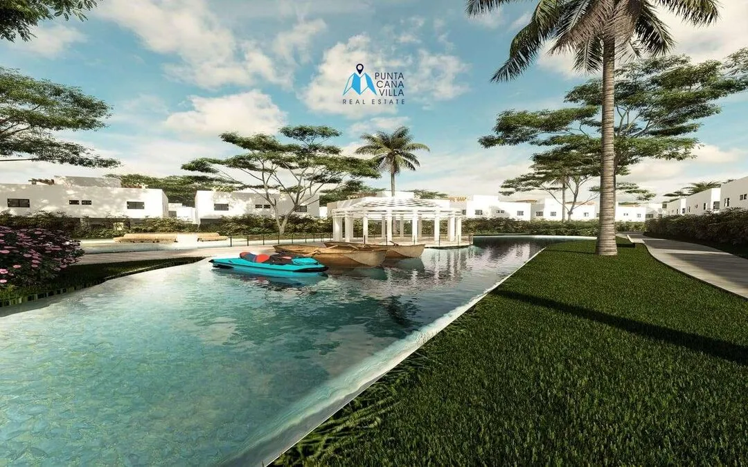 Green Life Lakes: Bávaro, casa duplex de dos habitaciones en venta en Punta Cana