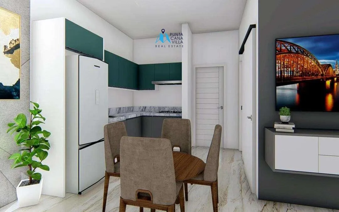 Bavaro, maison de ville de deux chambres à vendre à Punta Cana