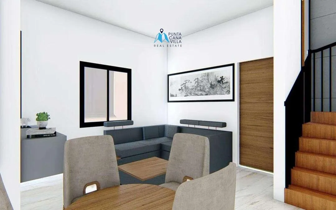 Bavaro, maison de ville de deux chambres à vendre à Punta Cana