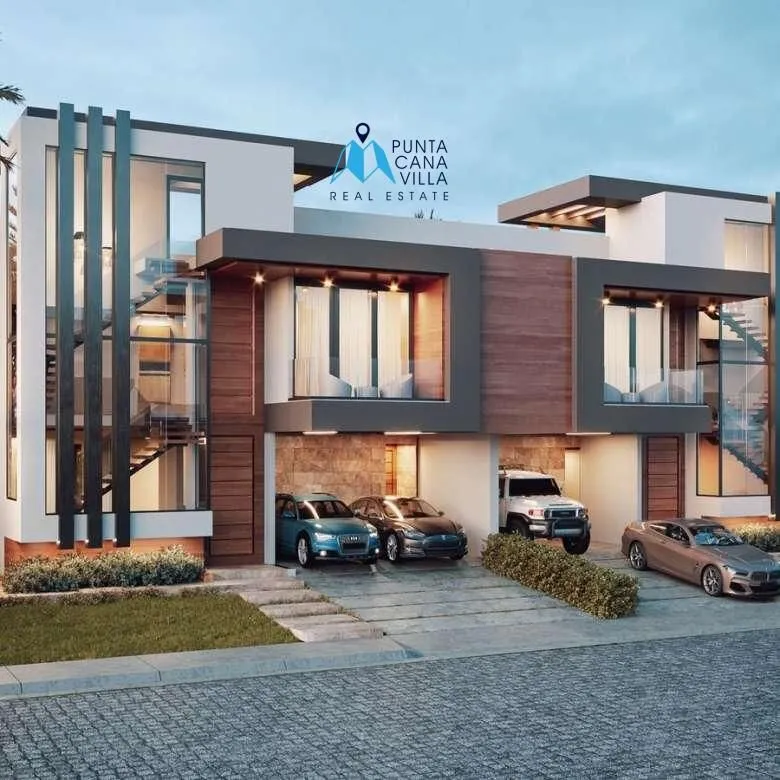 Downtown Punta Cana, Three Bedroom Duplex Villas For Sale In Punta Cana, The Garden ()
