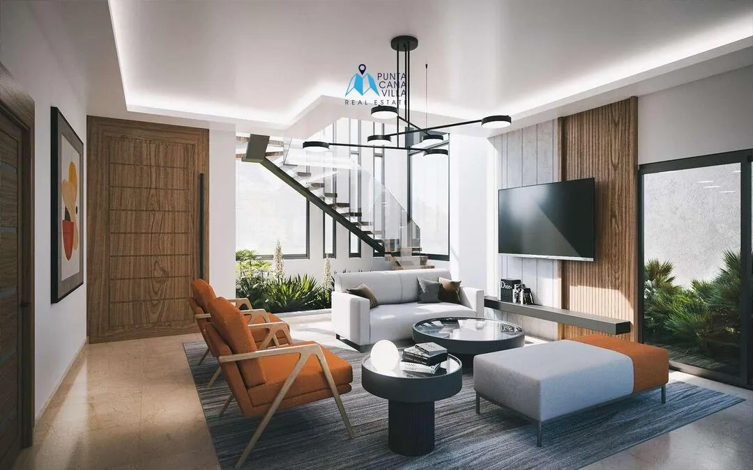 Centre-ville de Punta Cana, Maisons duplex de trois chambres à vendre à Punta Cana