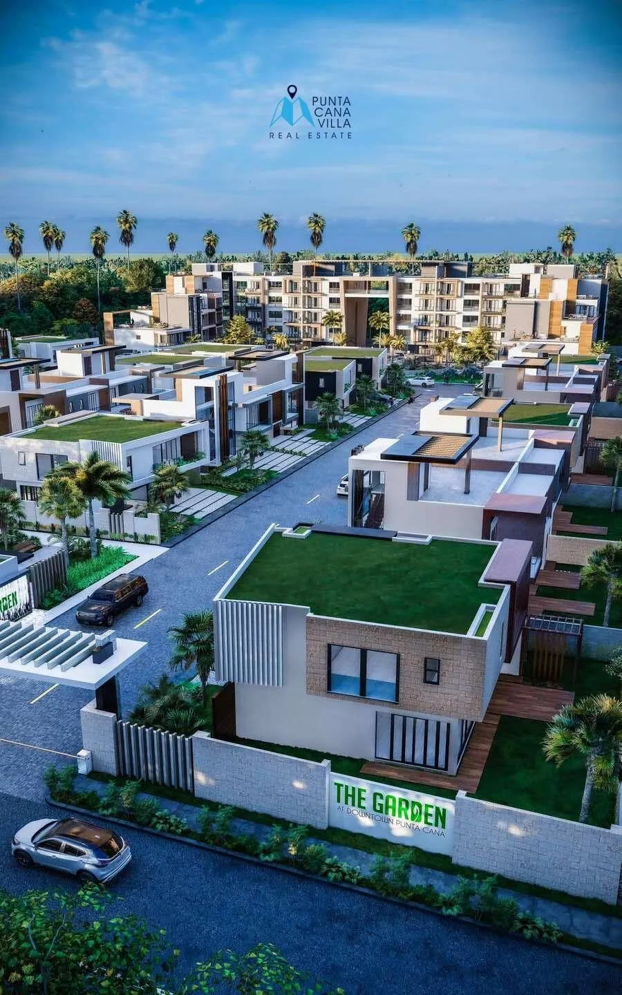 Downtown Punta Cana, Three Bedroom Individual Villas For Sale In Punta Cana, The Garden ()