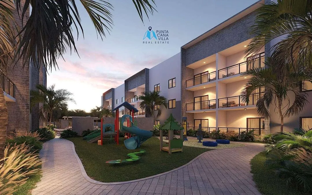 Veron-Punta Cana, Appartement-terrasse d’une chambre à vendre à Bavaro,