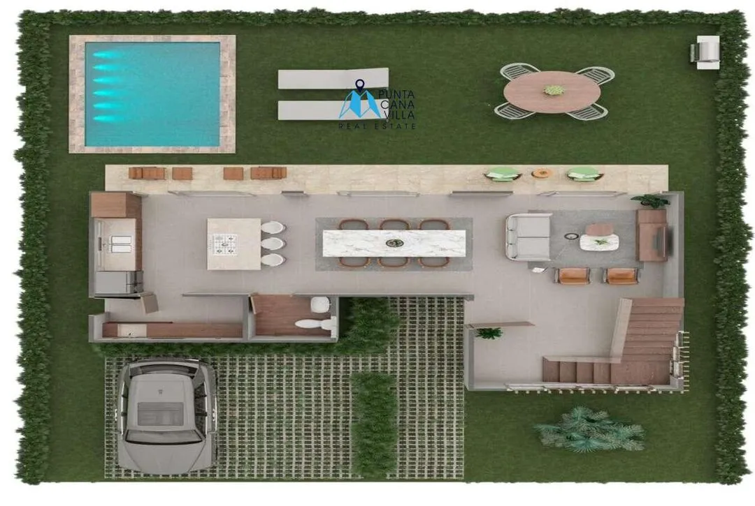 Veron, three bedroom duplex villa for sale in Bavaro, Punta Cana, Alto Mar Residence ()