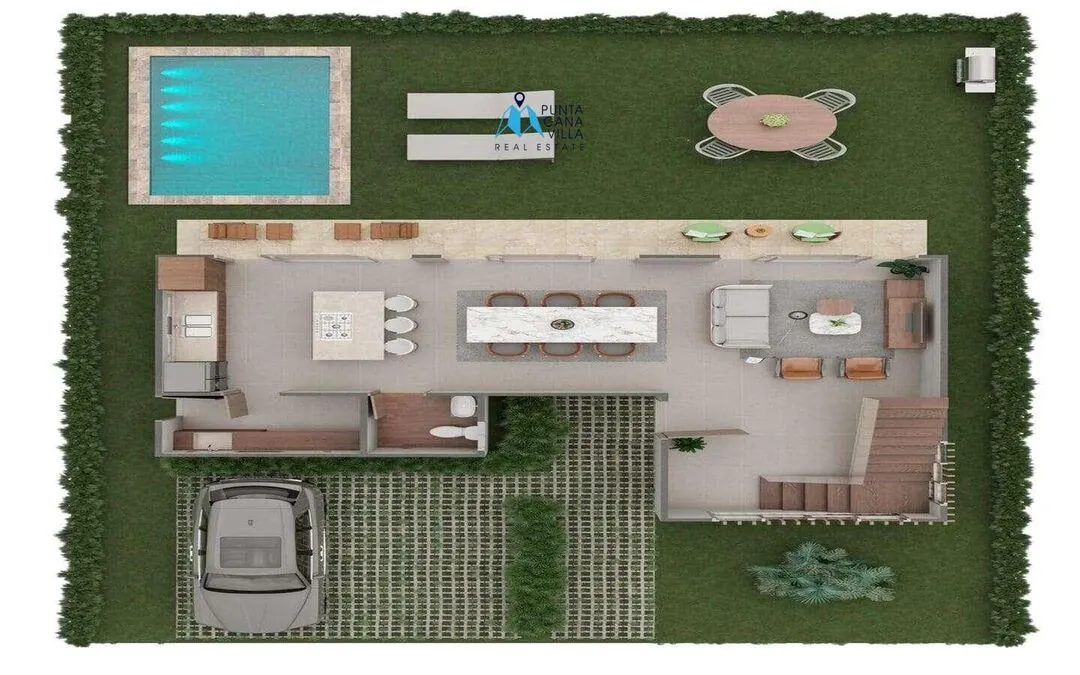 Veron, three bedroom duplex villa for sale in Bavaro, Punta Cana, Alto Mar Residence ()