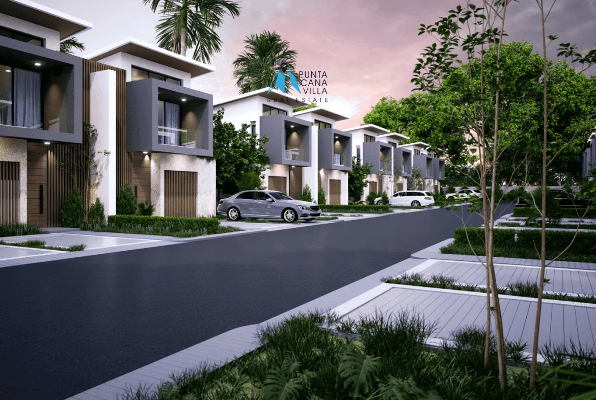 Vista Cana, Three Bedroom Duplex Villa For Sale In Bavaro, Punta Cana, Sand Village ()