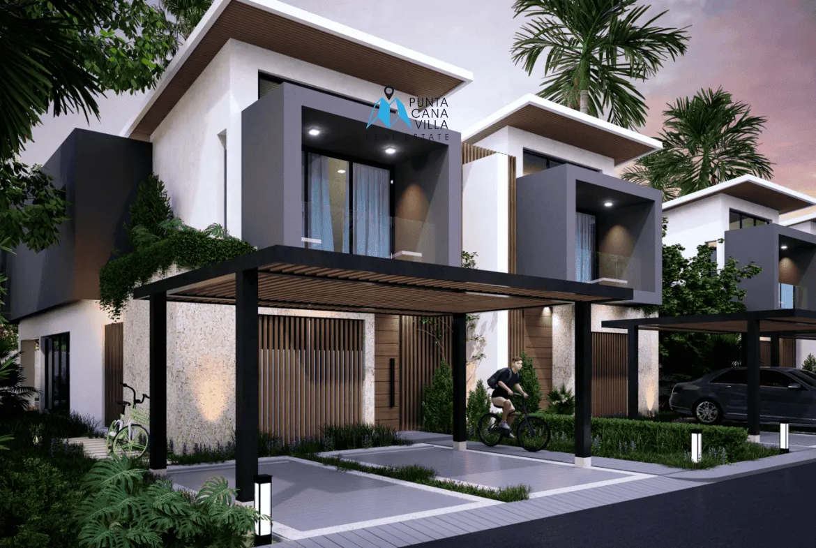 Vista Cana, Three Bedroom Duplex Villa For Sale In Bavaro, Punta Cana, Sand Village ()