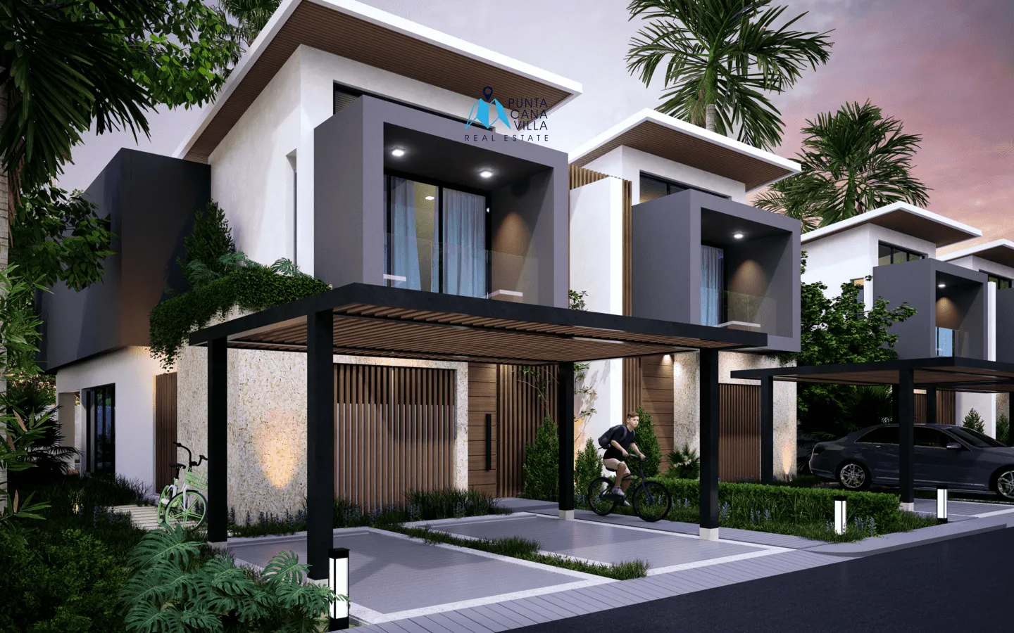 Vista Cana, Three Bedroom Duplex Villa For Sale In Bavaro, Punta Cana, Sand Village ()