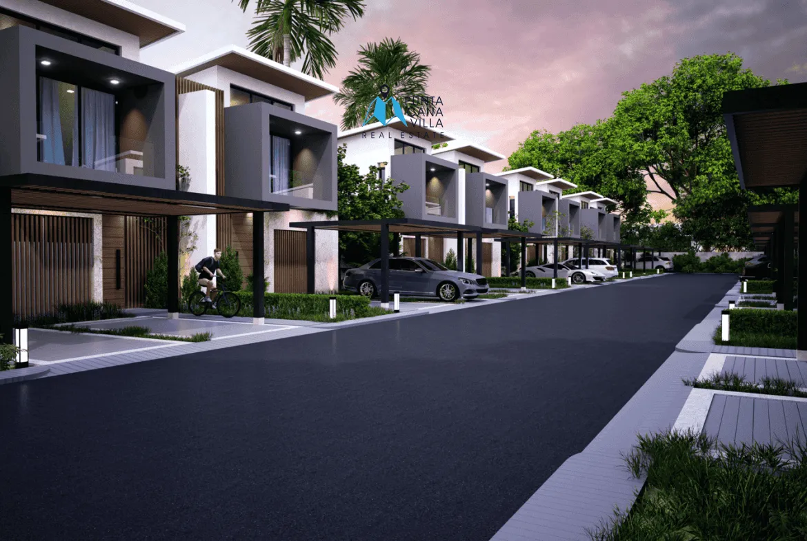 Vista Cana, Three Bedroom Duplex Villa For Sale In Bavaro, Punta Cana, Sand Village ()