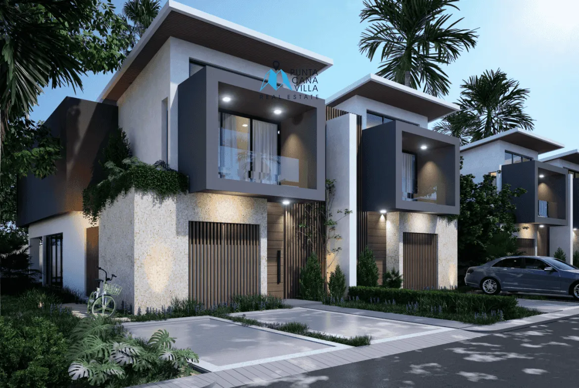 Vista Cana, Three Bedroom Duplex Villa For Sale In Bavaro, Punta Cana, Sand Village ()