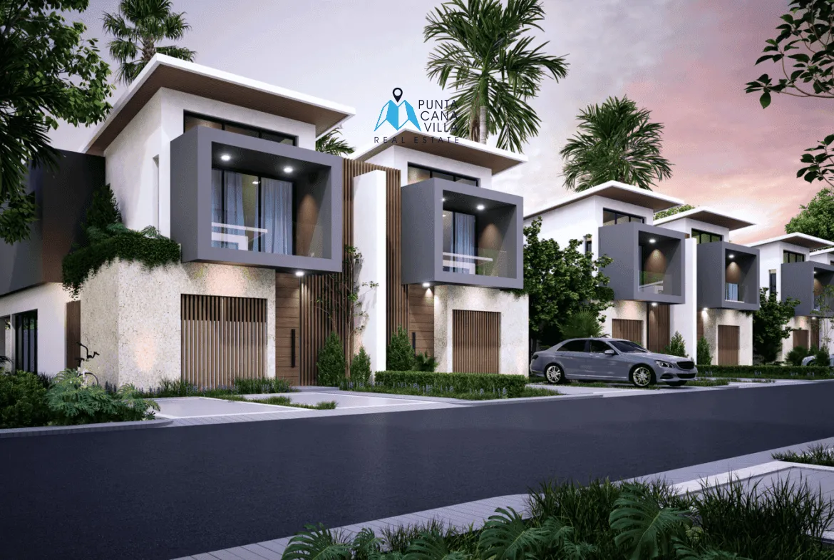 Vista Cana, Three Bedroom Duplex Villa For Sale In Bavaro, Punta Cana, Sand Village ()
