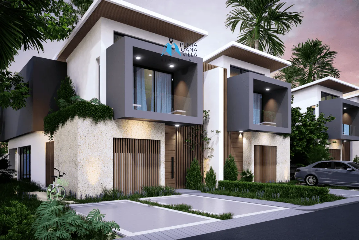 Vista Cana, Three Bedroom Duplex Villa For Sale In Bavaro, Punta Cana, Sand Village ()