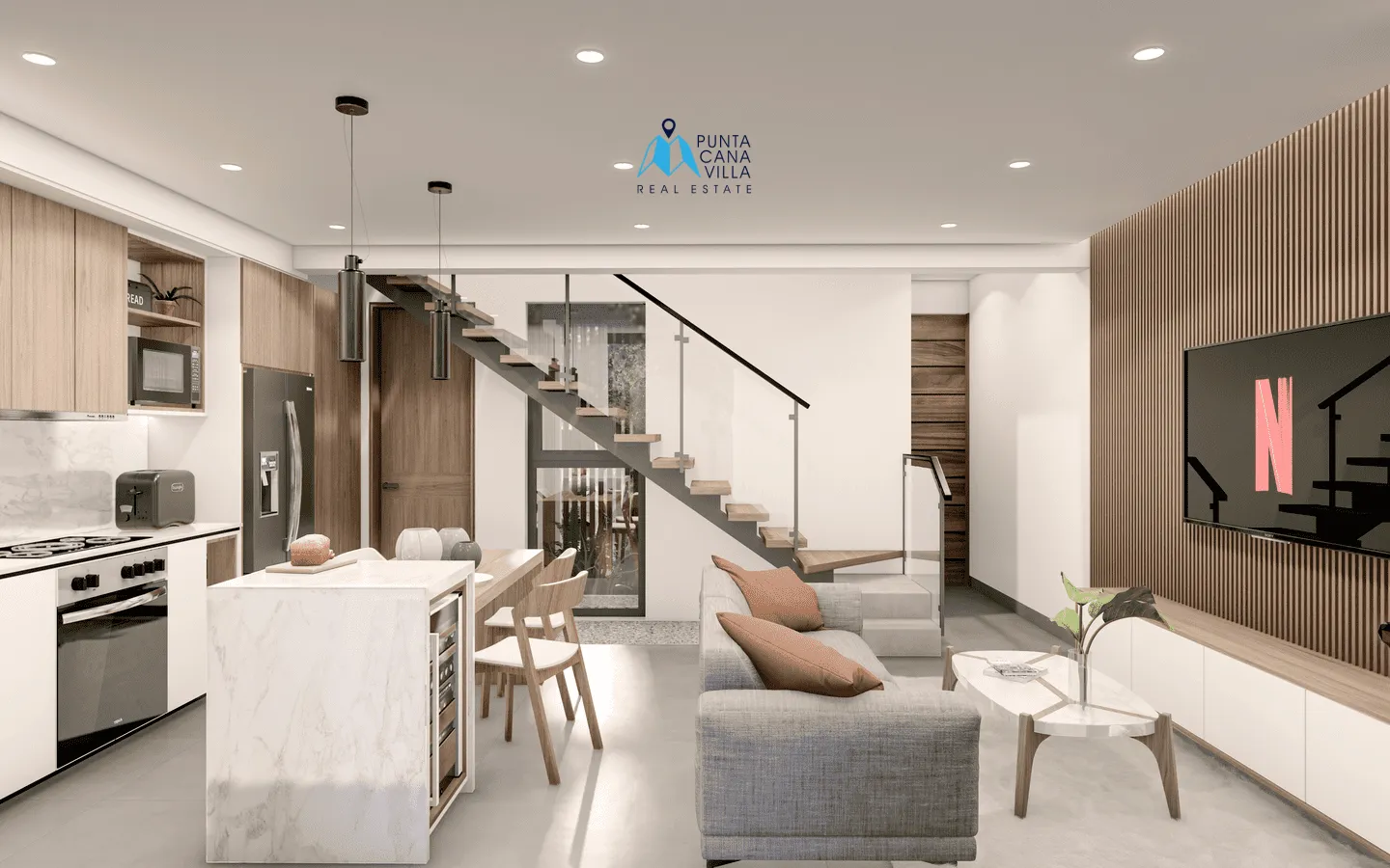 Vista Cana, Maison de ville de trois chambres à vendre à Bavaro, Punta Cana