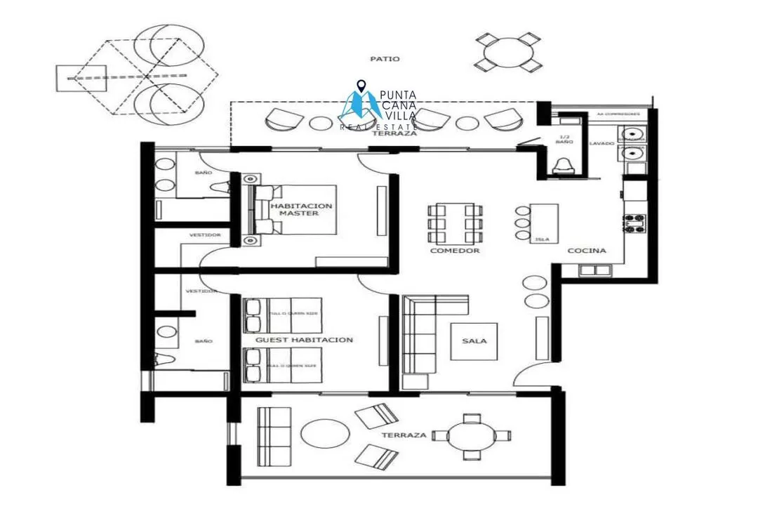 Vista Cana, Two Bedroom Condo For Sale In Bavaro, Punta Cana, Vibes Waterfall Residences ()
