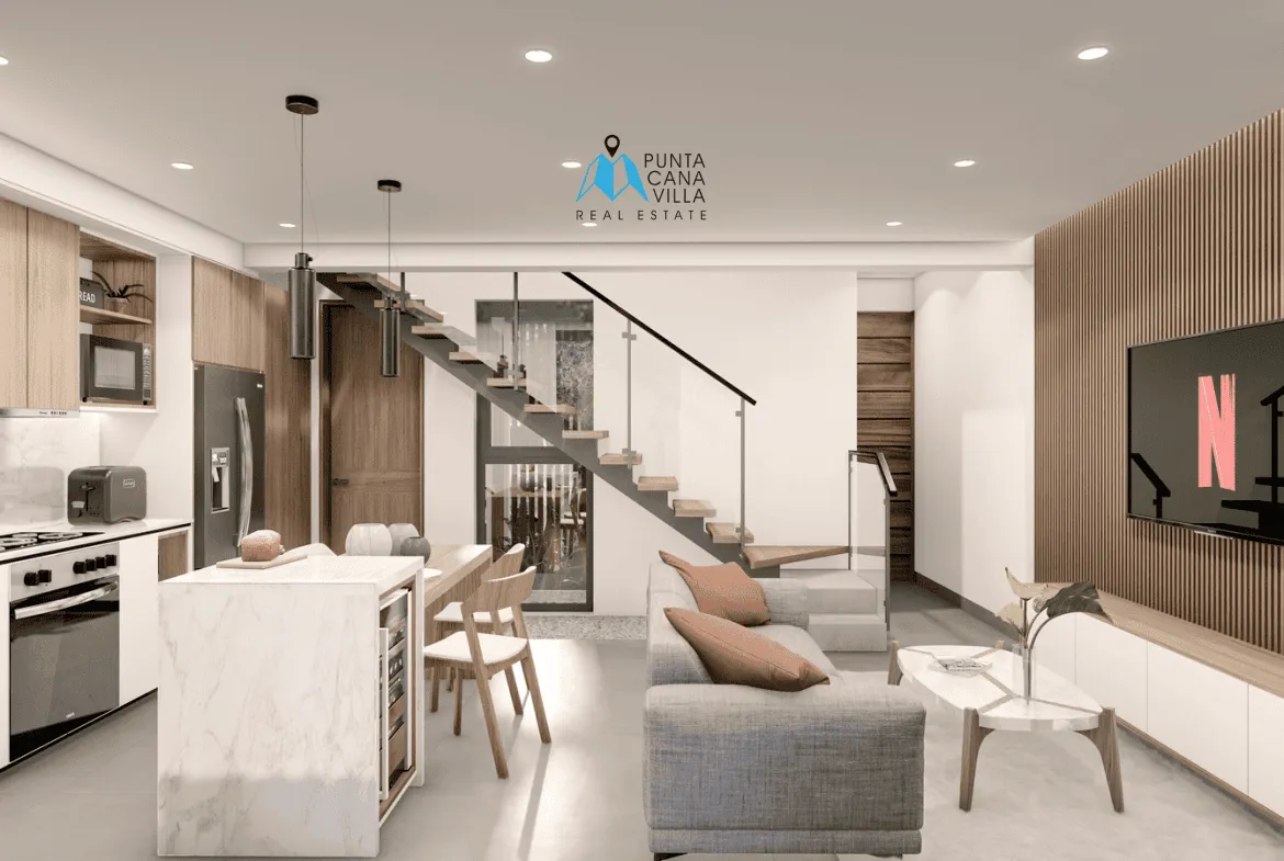 Vista Cana, Two Bedroom Townhouse For Sale In Bavaro, Punta Cana, Sol de Cana Residences ()