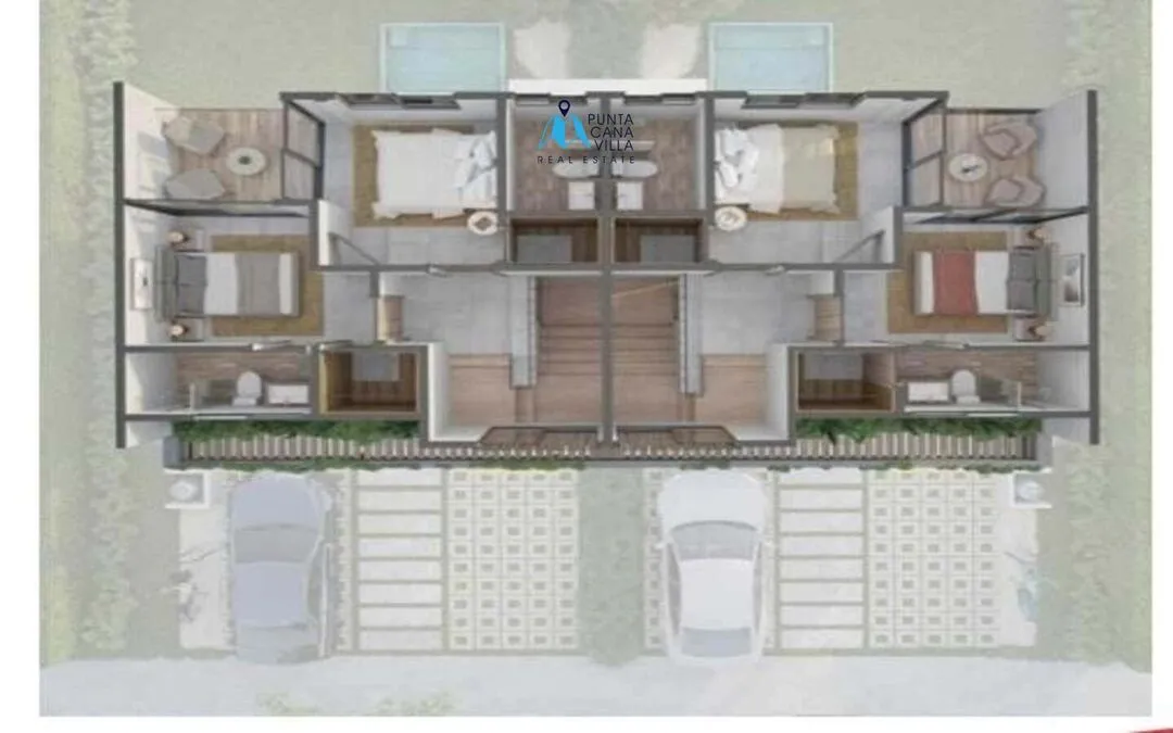 Vista Cana, maison de ville de trois chambres à vendre à Punta Cana