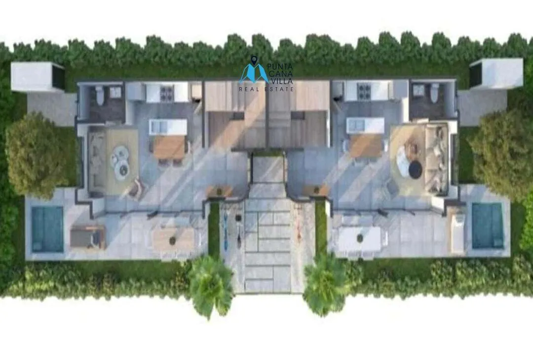 Vista Cana, two bedroom townhouse for sale in Bavaro, Punta Cana, Parque de las Canas ()