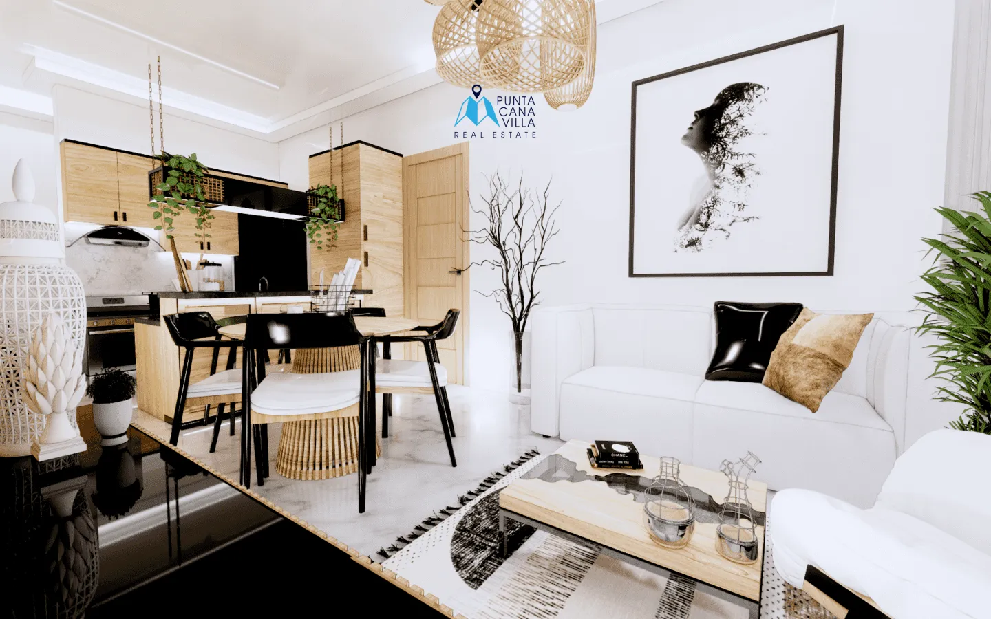 Vistancia Caribe Residences, appartement-terrasse d’une chambre à vendre à Bavaro, Punta Cana
