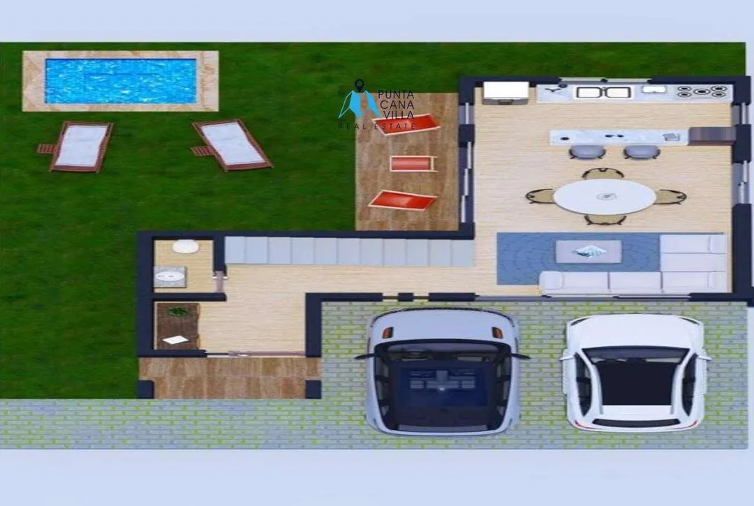 Bavaro, three bedroom villa for sale in Punta Cana, Laura Cristina Residences ()