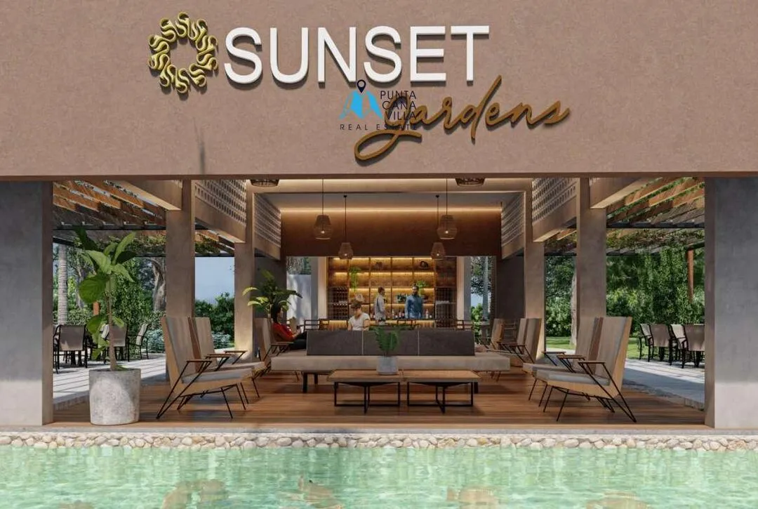 For sale in Bavaro, three bedroom sunset villa in Punta Cana, Sunset Gardens ()