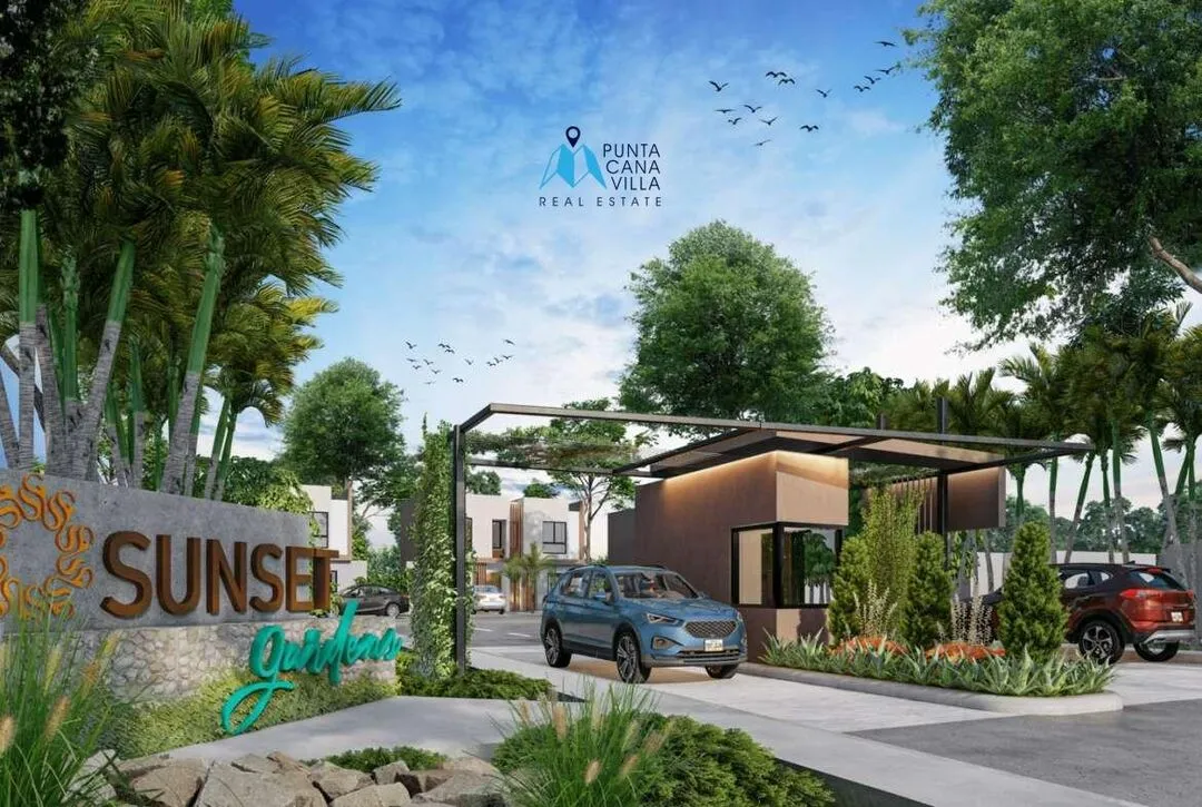 For sale in Bavaro, three bedroom sunset villa in Punta Cana, Sunset Gardens ()