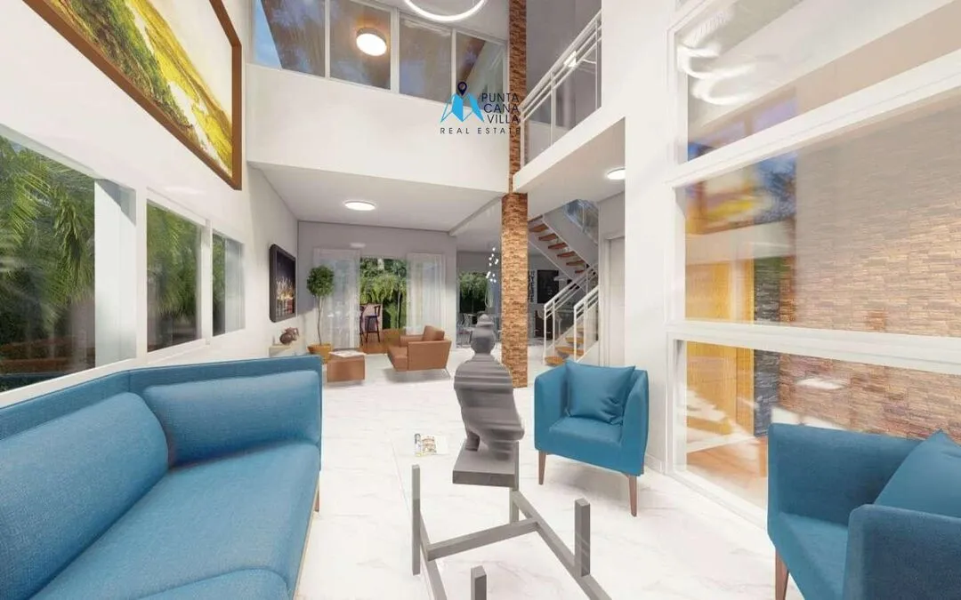 À vendre à Bavaro, une maison de trois chambres à Punta Cana, proche de toutes les commodités.