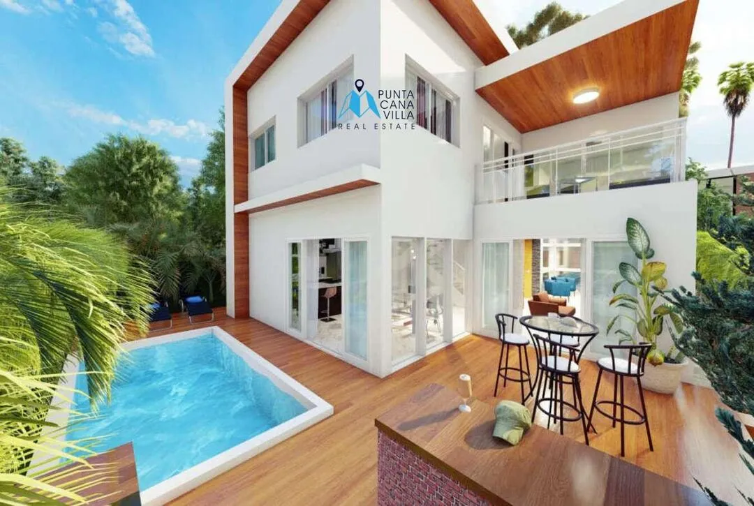 For sale in Bavaro, three bedroom villa in Punta Cana, Paradise Village ()