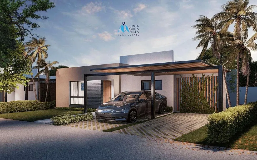 Se vende en Bávaro, Villa Palmera de tres habitaciones en Punta Cana