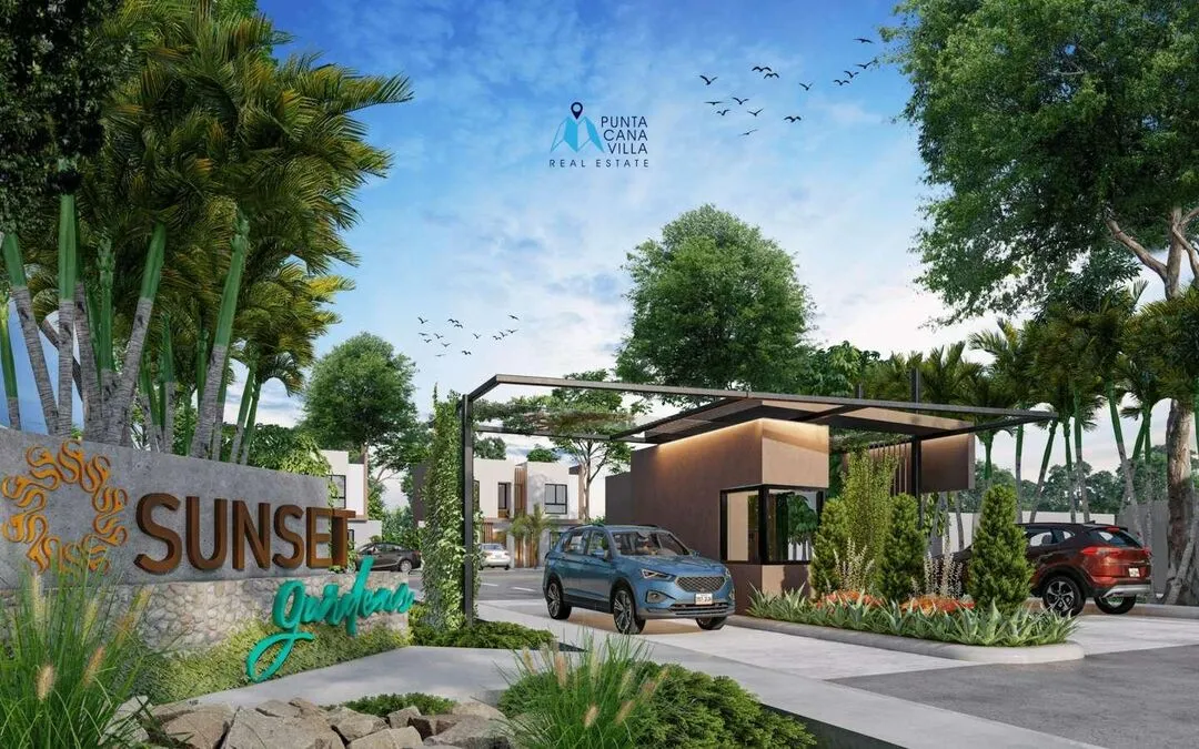 Se vende en Bávaro, Villa Palmera de tres habitaciones en Punta Cana