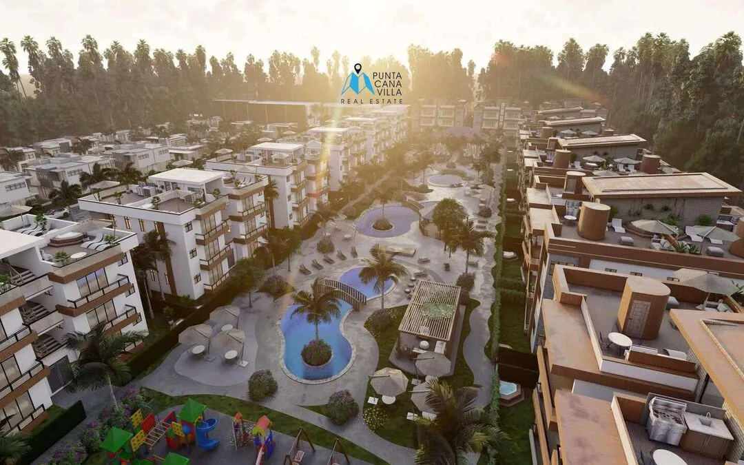 Gold Reef City: En venta en Punta Cana, apartamento de dos habitaciones en Bávaro