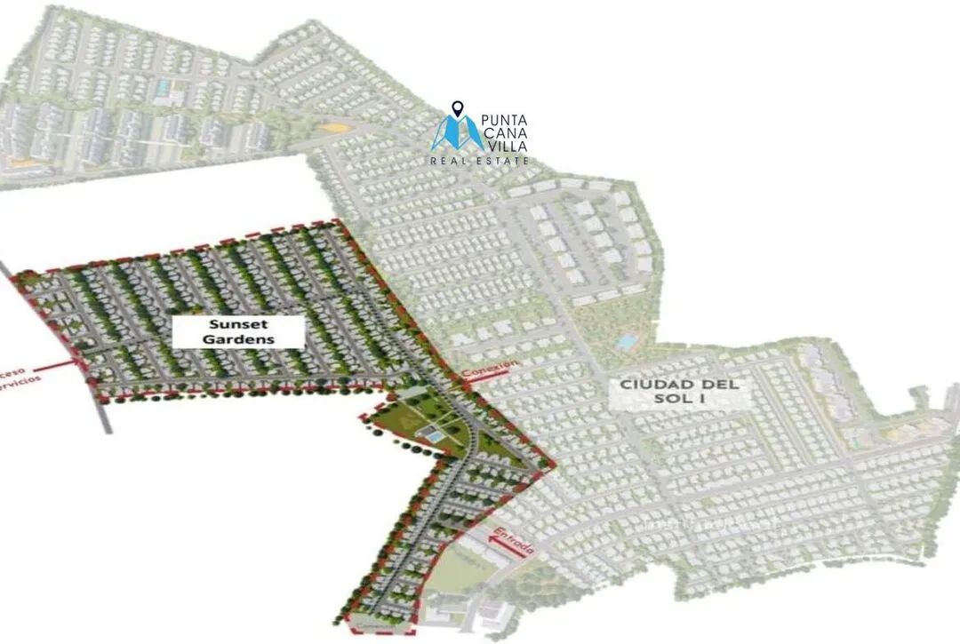 For sale in Bavaro, two bedroom aurora townhouse in Punta Cana, Sunset Gardens ()