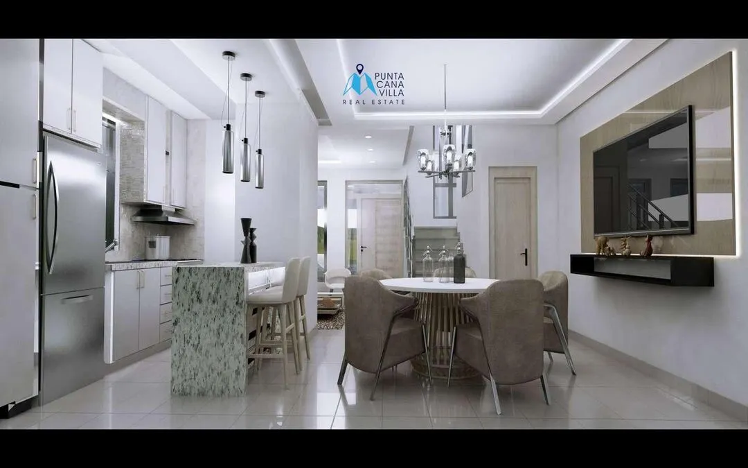 Se vende en Punta Cana, casa adosada de dos habitaciones en Bávaro