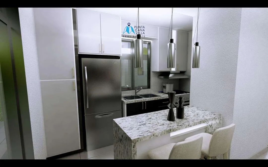 Se vende en Punta Cana, casa adosada de dos habitaciones en Bávaro