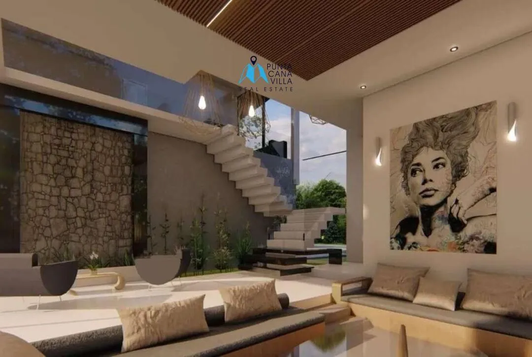 For sale in Las Iguanas, four bedroom villa in Cap Cana ()