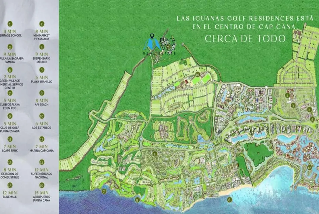 For sale in Las Iguanas, four bedroom villa in Cap Cana ()